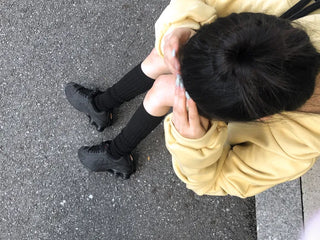 Stream Line Long Over-the-Knee Loose Socks