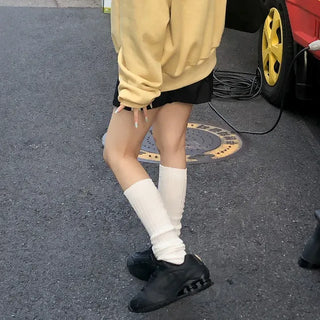 Stream Line Long Over-the-Knee Loose Socks