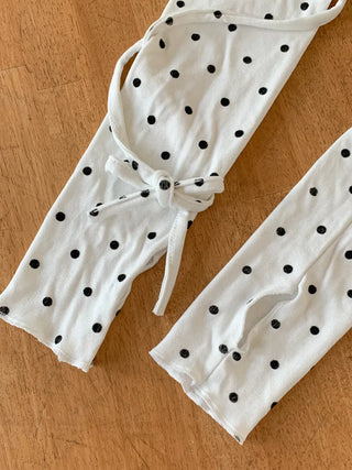 Monet Dot Long Strap Leg Warmers
