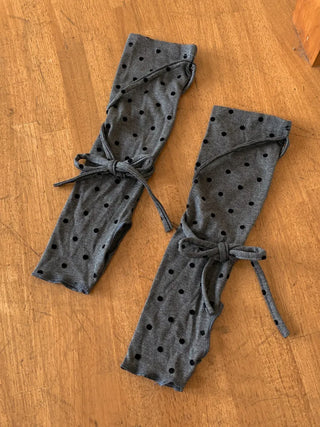 Monet Dot Long Strap Leg Warmers