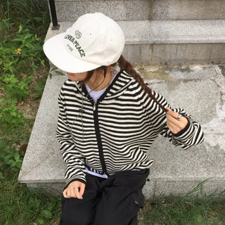Love & Peace Ribbed Corduroy Embroidered String Camp Cap