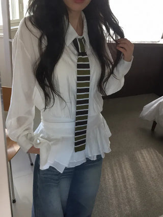 Blair Knit Striped Long Tie