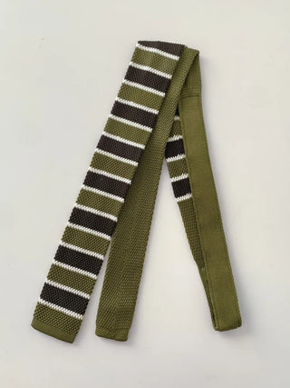Blair Knit Striped Long Tie