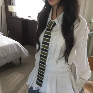 Blair Knit Striped Long Tie