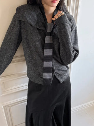 Blair Knit Striped Long Tie