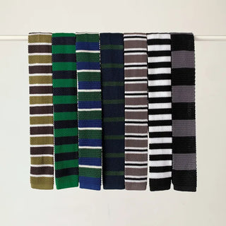 Blair Knit Striped Long Tie