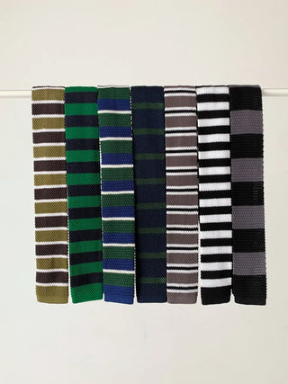 Blair Knit Striped Long Tie
