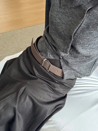 Aston Wide Suede Leather Belt