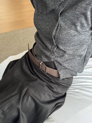 Aston Wide Suede Leather Belt