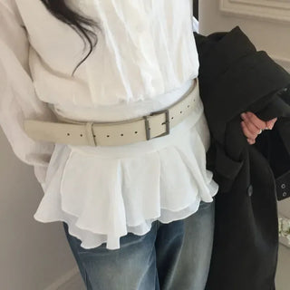 Aston Wide Suede Leather Belt