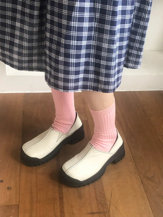Color Mood Ribbed All-Season Cotton Socks
