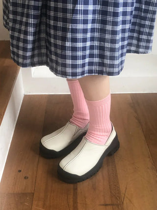 Color Mood Ribbed All-Season Cotton Socks