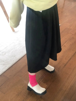 Color Mood Ribbed All-Season Cotton Socks