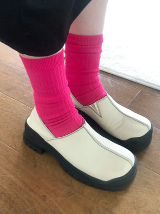 Color Mood Ribbed All-Season Cotton Socks