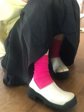 Color Mood Ribbed All-Season Cotton Socks