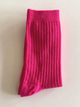 Color Mood Ribbed All-Season Cotton Socks