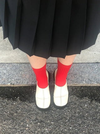 Color Mood Ribbed All-Season Cotton Socks