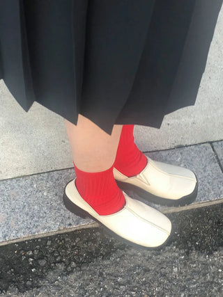 Color Mood Ribbed All-Season Cotton Socks