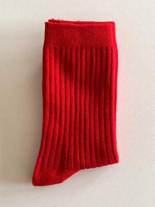 Color Mood Ribbed All-Season Cotton Socks