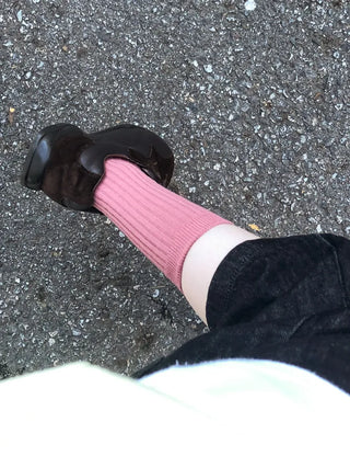 Color Mood Ribbed All-Season Cotton Socks