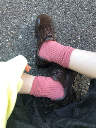 Color Mood Ribbed All-Season Cotton Socks