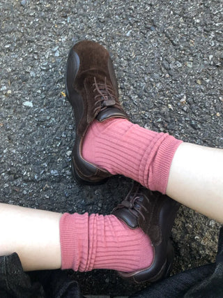 Color Mood Ribbed All-Season Cotton Socks