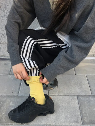 Color Mood Ribbed All-Season Cotton Socks