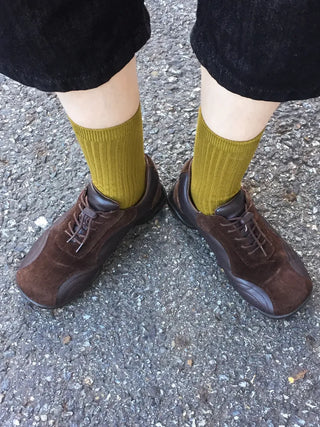 Color Mood Ribbed All-Season Cotton Socks