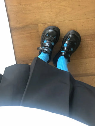 Color Mood Ribbed All-Season Cotton Socks