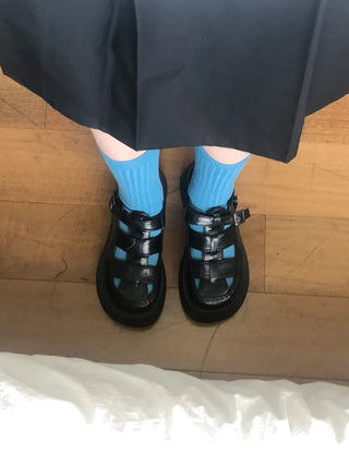Color Mood Ribbed All-Season Cotton Socks