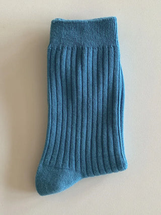 Color Mood Ribbed All-Season Cotton Socks