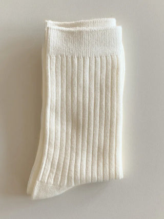 Color Mood Ribbed All-Season Cotton Socks