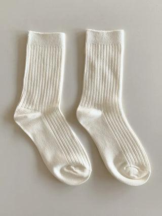 Color Mood Ribbed All-Season Cotton Socks