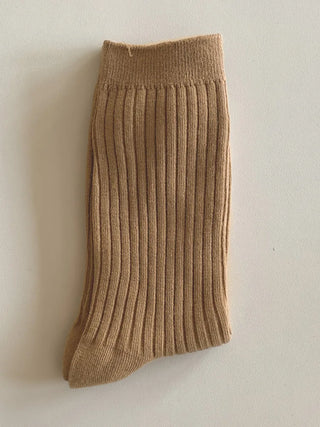 Color Mood Ribbed All-Season Cotton Socks