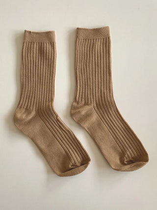 Color Mood Ribbed All-Season Cotton Socks