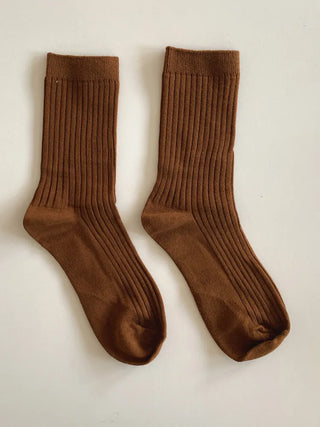 Color Mood Ribbed All-Season Cotton Socks