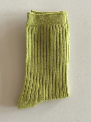 Color Mood Ribbed All-Season Cotton Socks