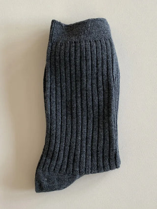 Color Mood Ribbed All-Season Cotton Socks