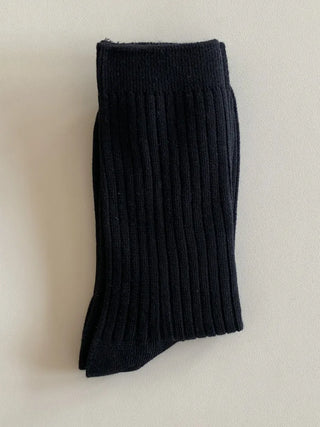 Color Mood Ribbed All-Season Cotton Socks