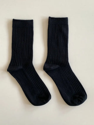 Color Mood Ribbed All-Season Cotton Socks