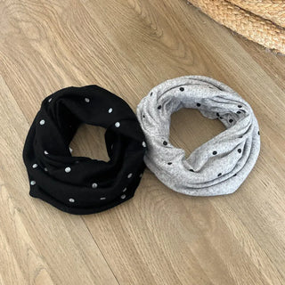 Fleece-lined Dot Pattern Warmer Beanie Hat