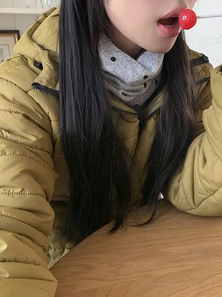 Fleece-lined Dot Pattern Warmer Beanie Hat