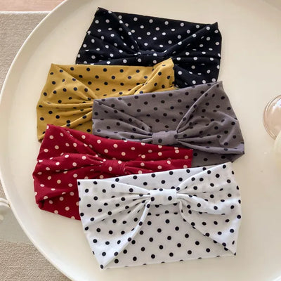 Dotweave Ribbon Dot Bandana Hairband