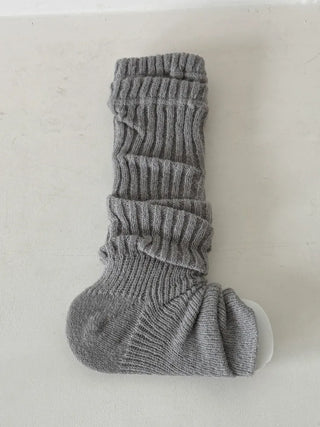 Delicate Ribbed Thick Knit Long Leg Warmers
