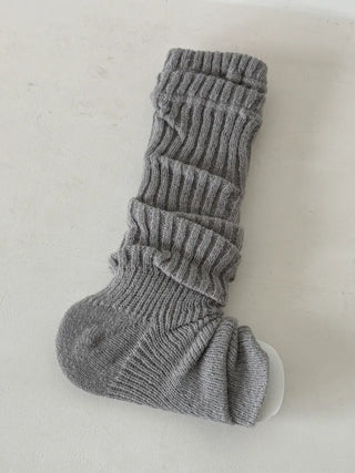 Delicate Ribbed Thick Knit Long Leg Warmers