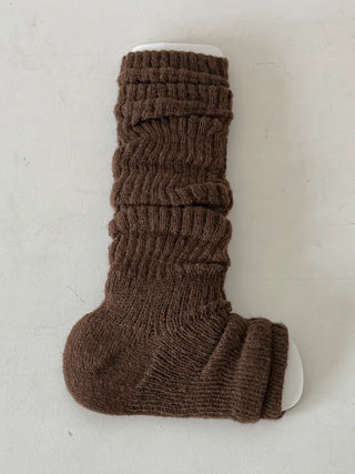 Delicate Ribbed Thick Knit Long Leg Warmers