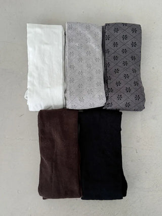 Stretchy Cotton Pattern All-Season Tights, Leggings, Footed Panties, Stockings Collection