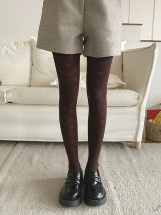 Stretchy Cotton Pattern All-Season Tights, Leggings, Footed Panties, Stockings Collection