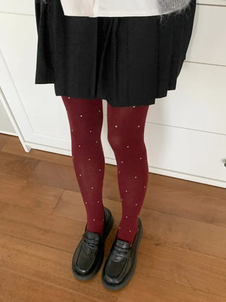 Stretchy Cotton Pattern All-Season Tights, Leggings, Footed Panties, Stockings Collection