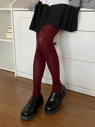 Stretchy Cotton Pattern All-Season Tights, Leggings, Footed Panties, Stockings Collection